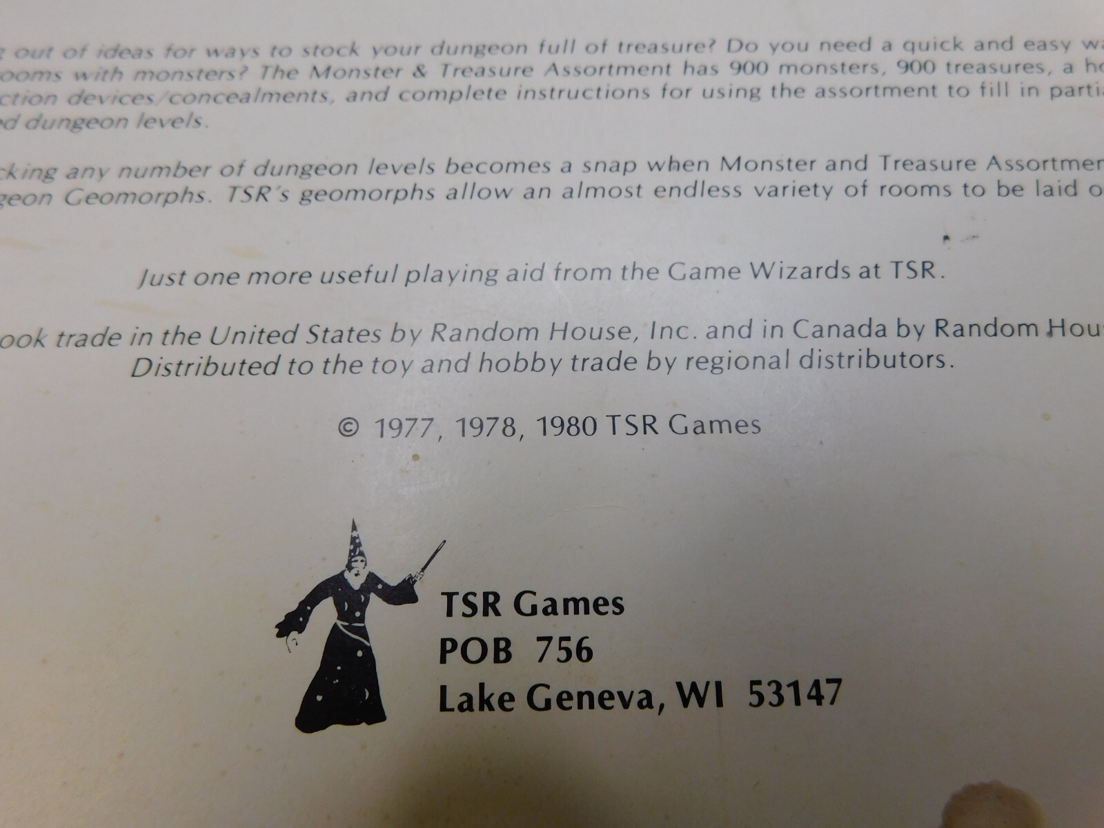 Dungeons & Dragons Monster & Treasure Assortment: Set One-three: Levels One-nine