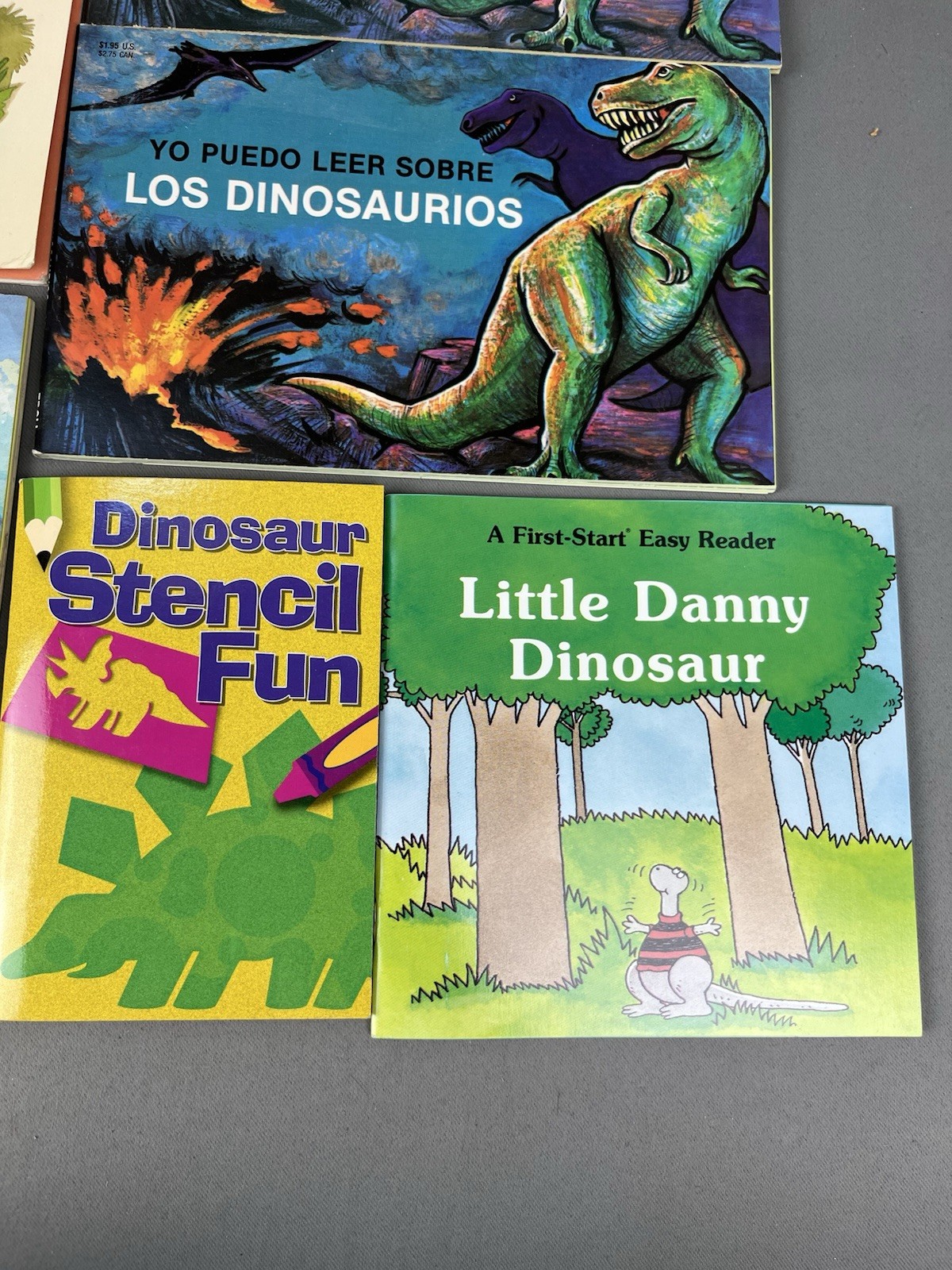 Lot of 8 Vintage Troll Associates Dinosaur Books Dinos Prehistoric Animals