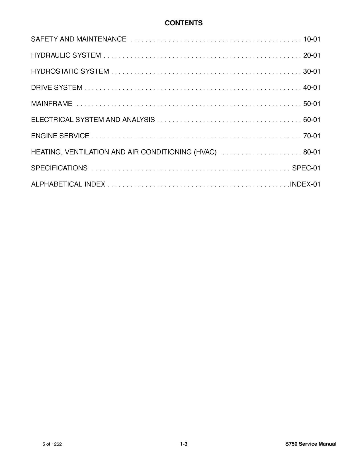 BOBCAT S750 SKID-STEER LOADER SERVICE MANUAL – WIRE BOUND – DURABLE COVERED