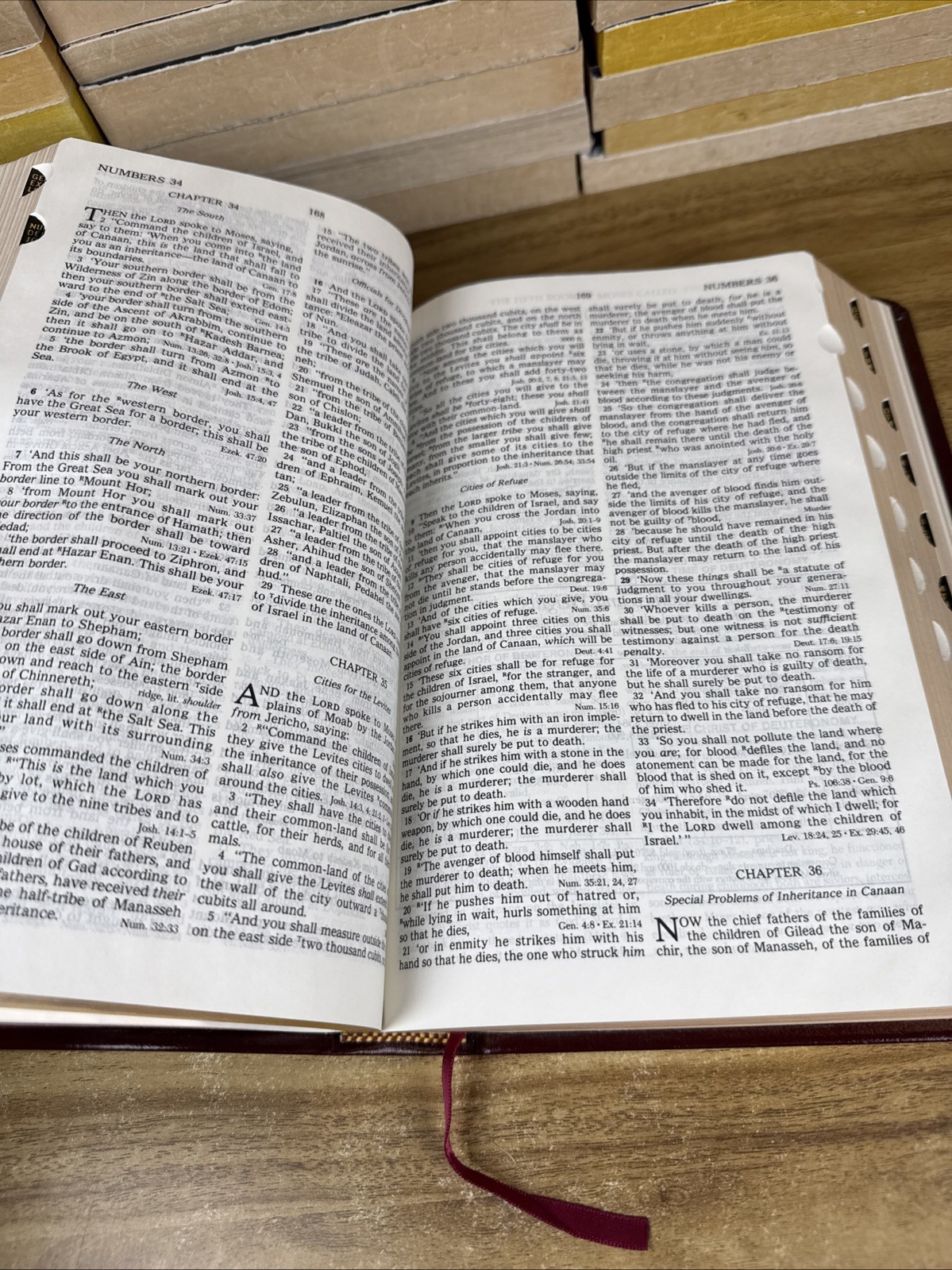 The OPEN BIBLE Expanded Ed NKJV – Brown Leather Nelson 1983 455BG W/ BOX