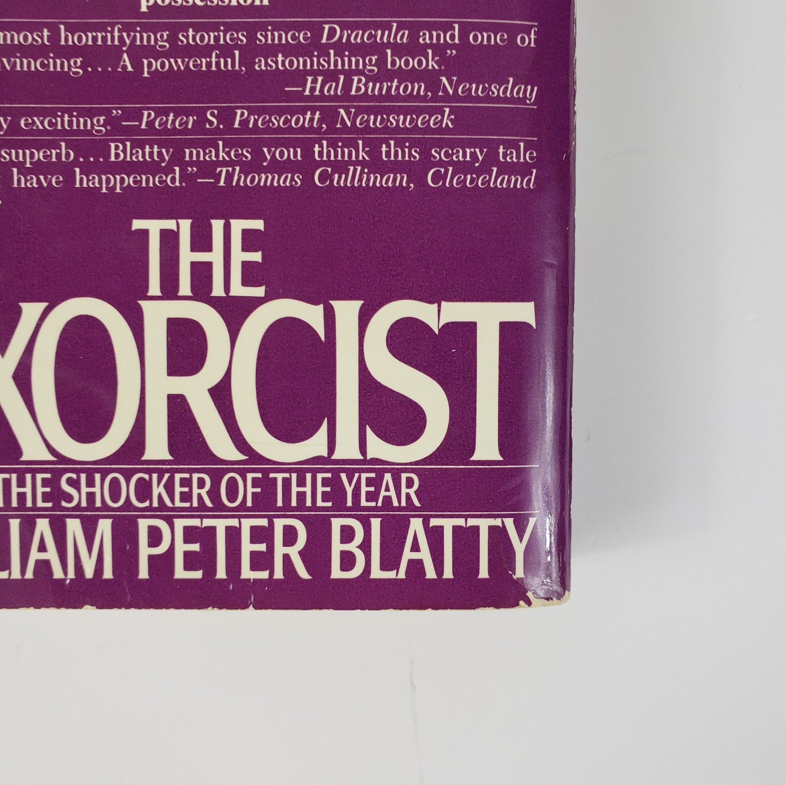 The Exorcist William Peter Blatty 1972 Bantam Paperback Horror Book