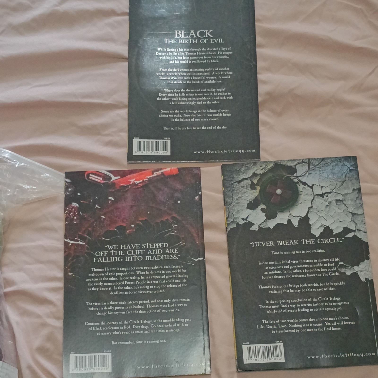 Ted Dekker The Circle Trilogy Paperback Graphic Novels Black Red White