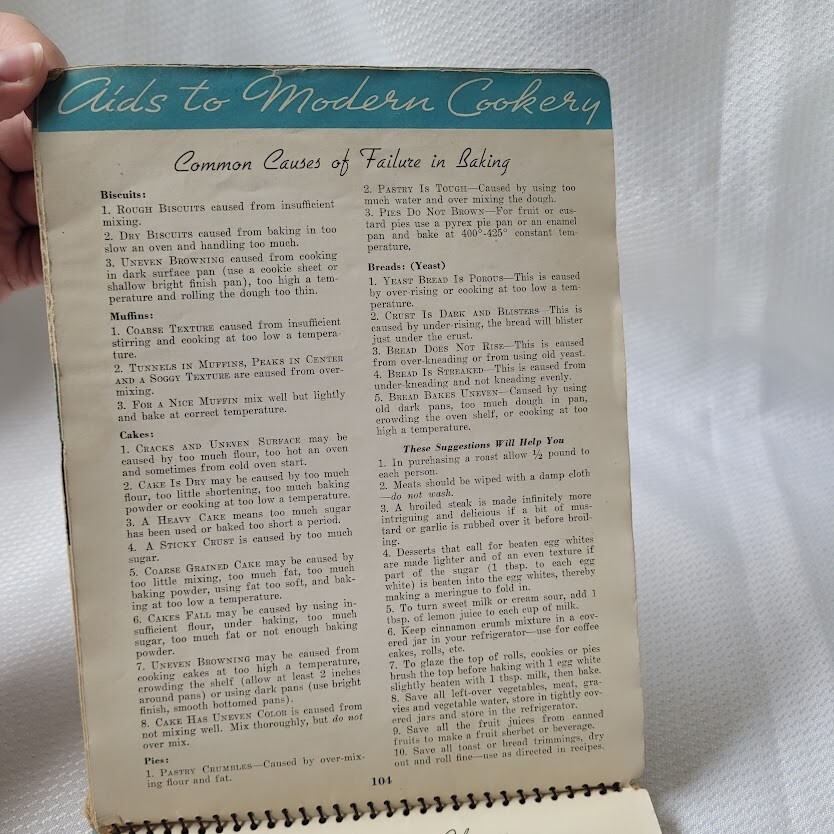 The New Art General Electric Kitchen Institute 1937 Cookbook Recipes VTG PreWWII