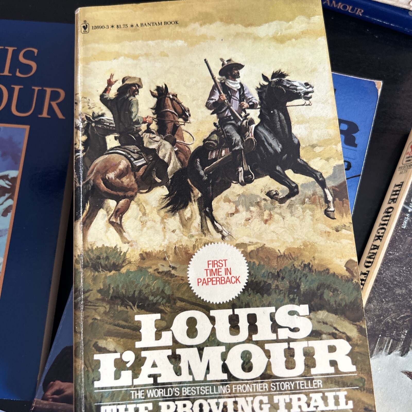 Lot of 10 Louis LAmour, paperback Western Books. Vintage Book Lot of 10