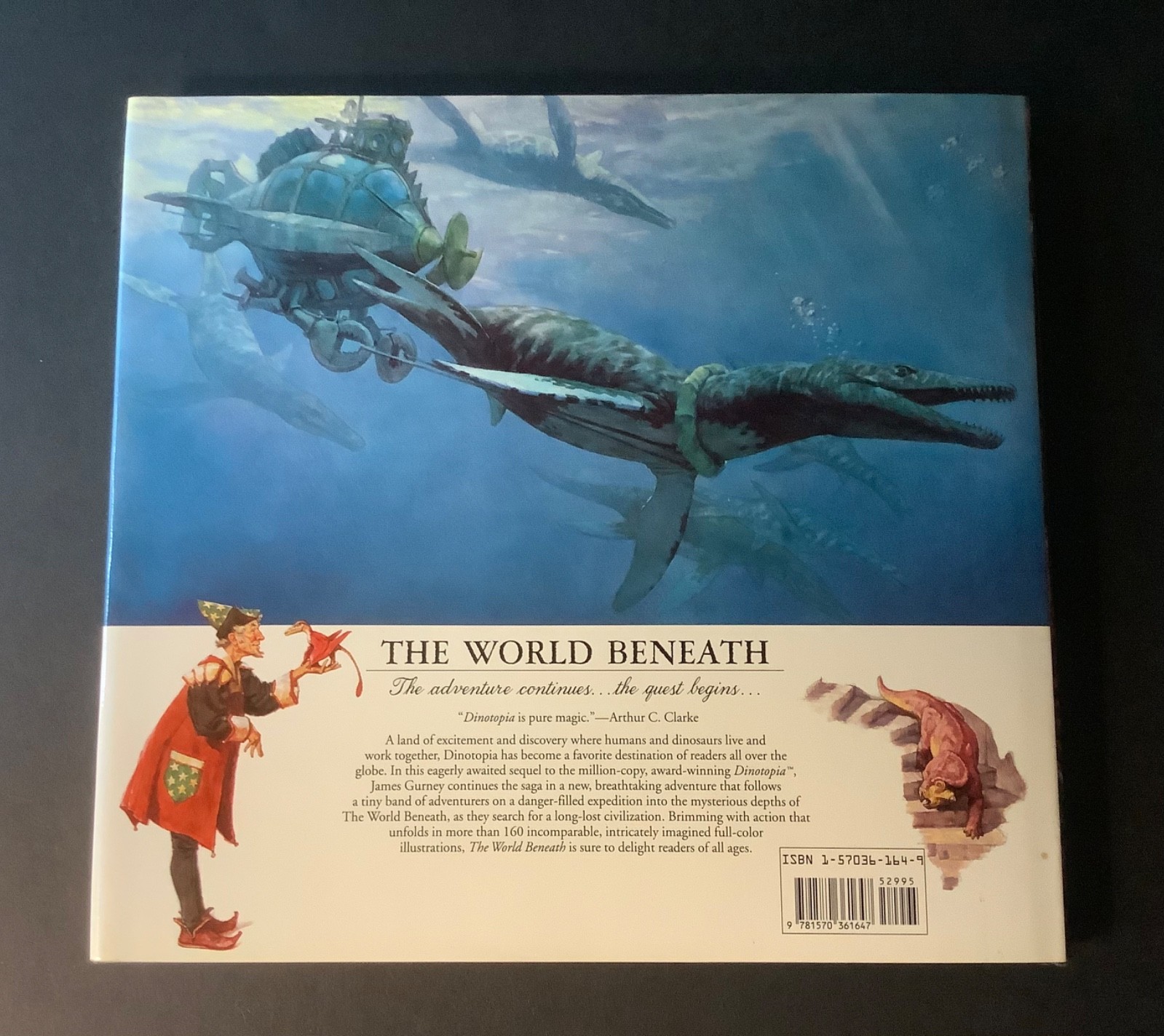 DINOTOPIA: THE WORLD BENEATH Written & Illus. by James Gurney 1st Ed. 1995 HC/DJ