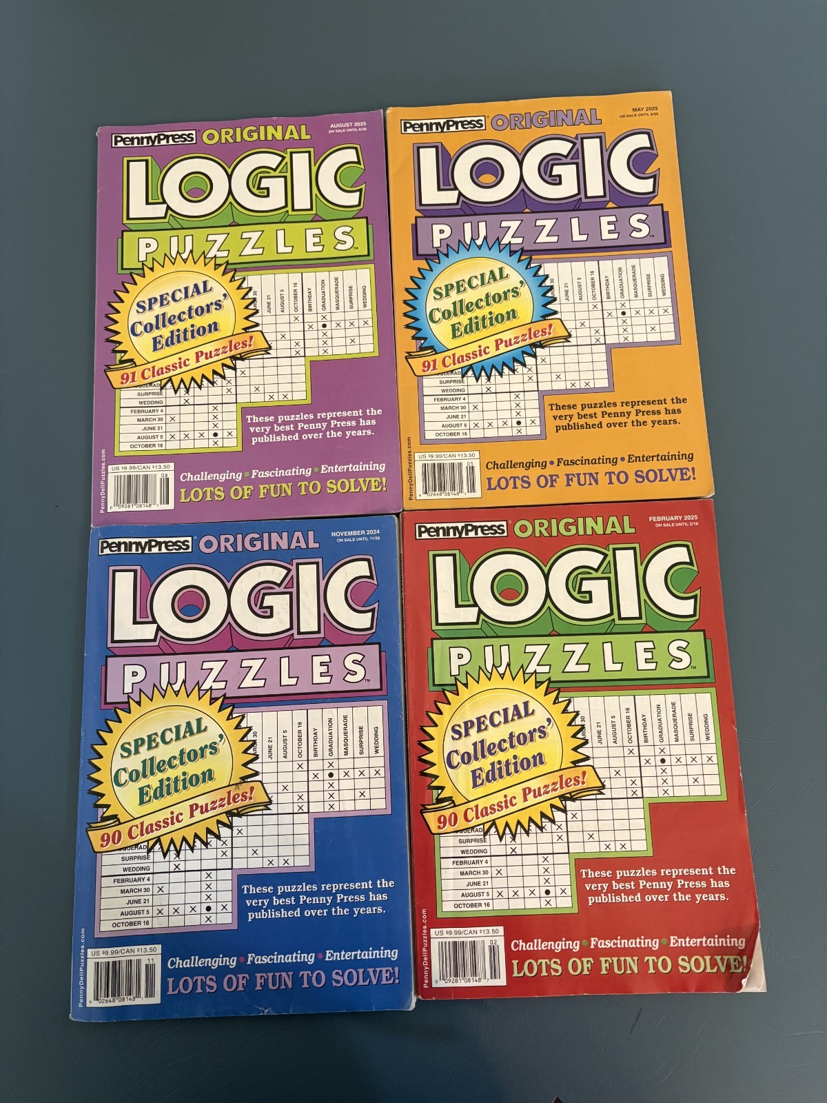 Penny Press Original Logic Puzzles Special Collectors Edition 4-Pack