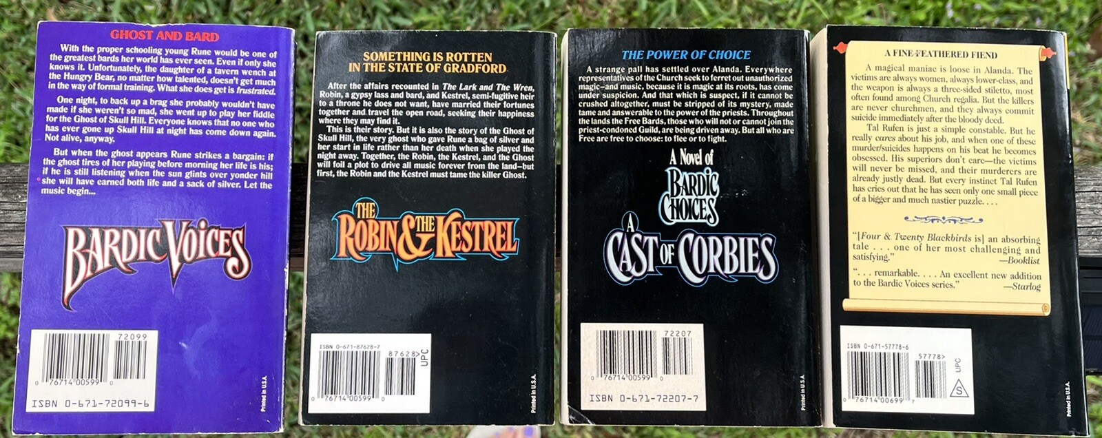4 Books Bardic Voices/Choices Series Mercedes Lackey Lark/Robin/Corbies/Four