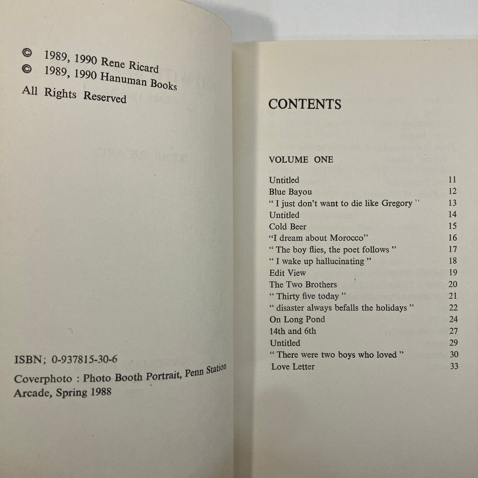 God with Revolver Poems 1979-82 by Rene Richard EX-LIBRARY Hanuman Books 1990 PB