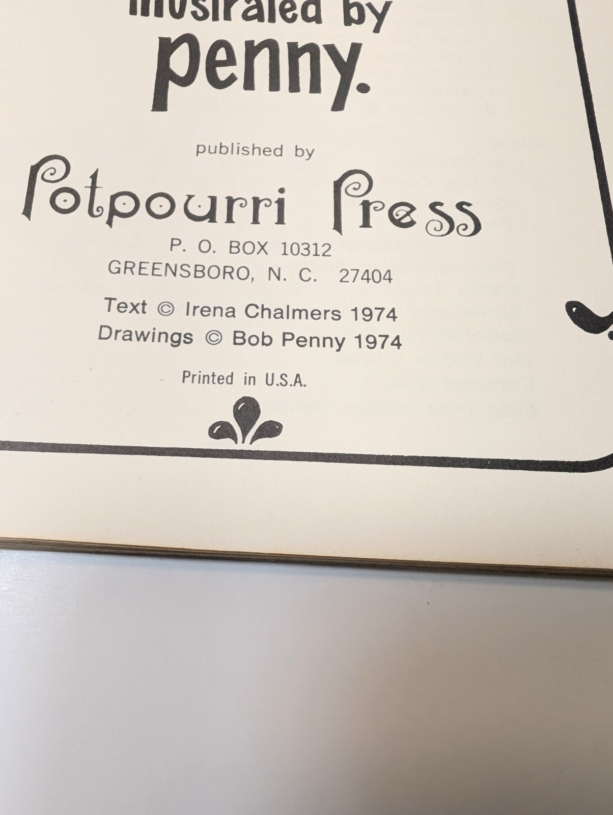 Ice Cream by Irena Chalmers, 1974, Potpourri Press HTF Vintage Cookbook