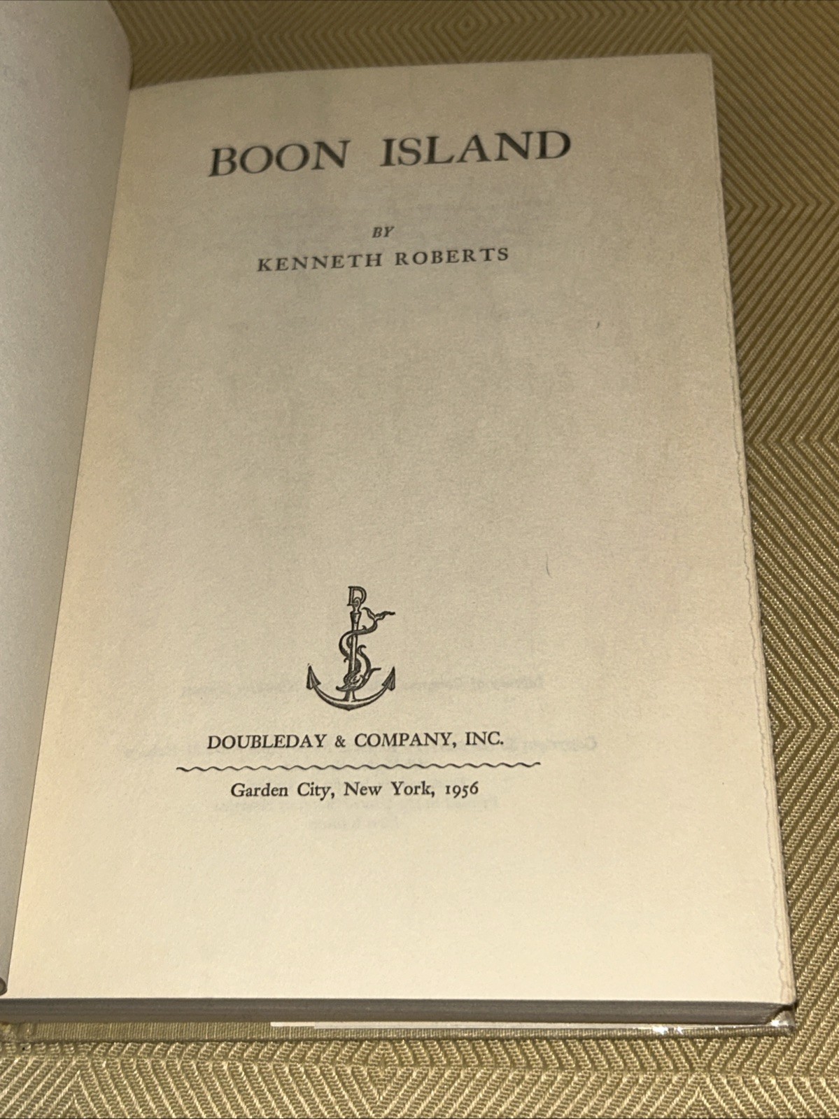 Boon Island Kenneth Roberts 1956 1st Edition HC Nice DJ Mylar Cover Book Ex++