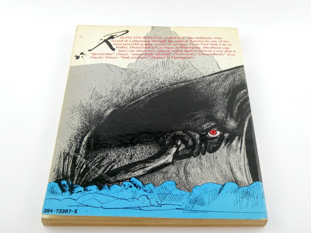 America by Ralph Steadman Paperback Book 1977 Underground Comics VGOOD CONDITION