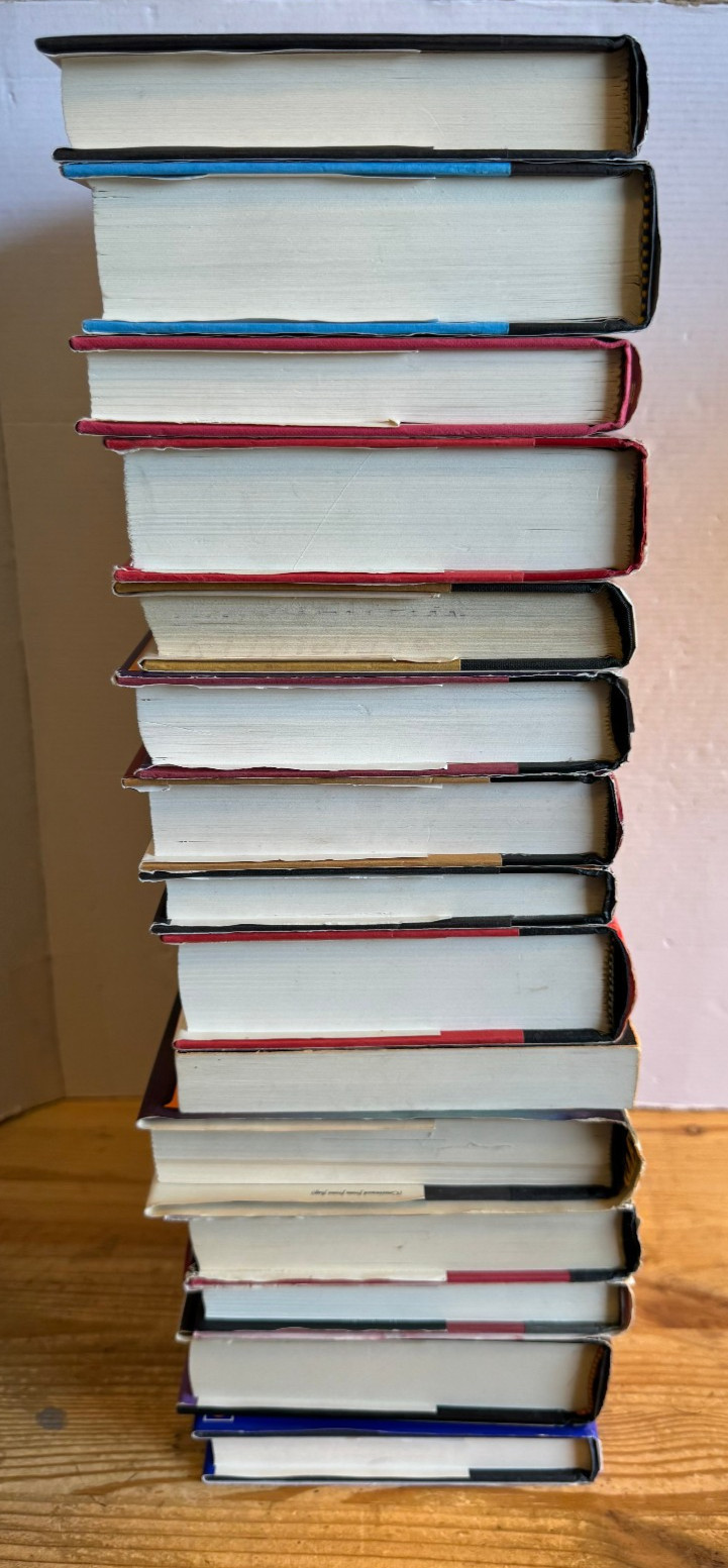 Large Horror Suspense Thriller Lot 32 Books HCDJ Vintage Stephen King Anne Rice