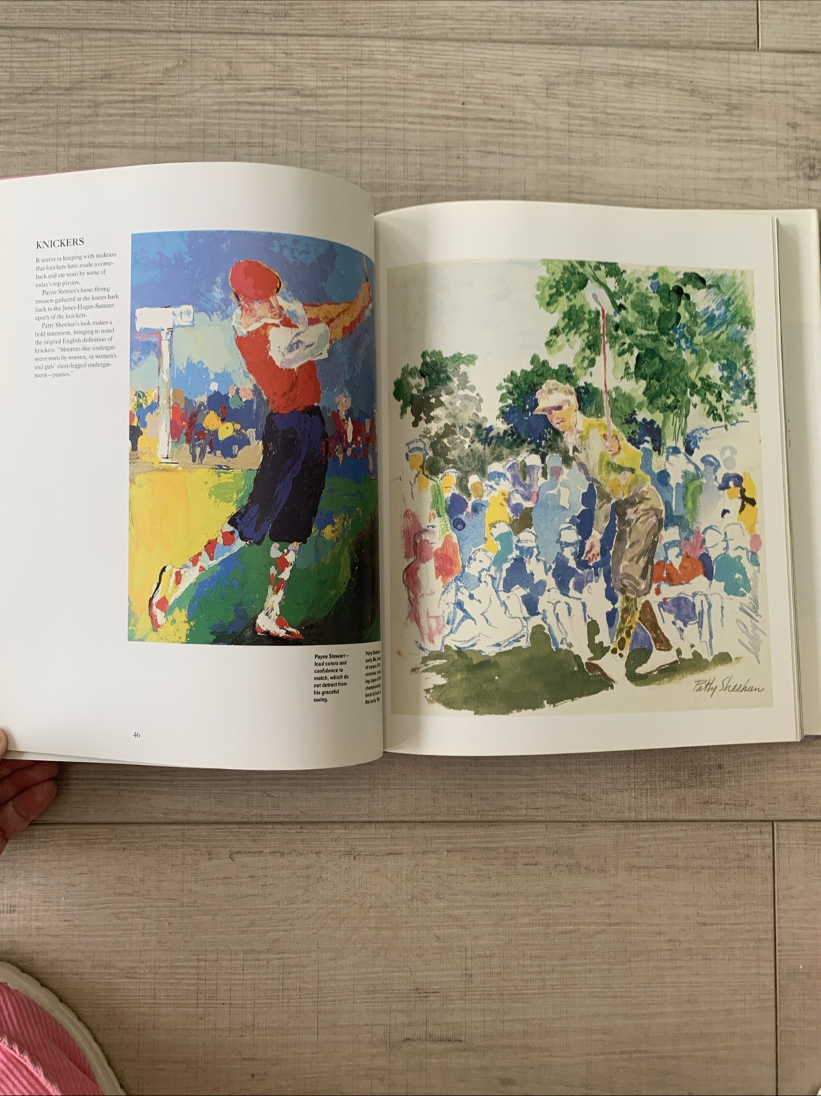 Leroy Neiman Signed Ist Ed 1992 HC Big Time Golf Full Color Famous Golfers New