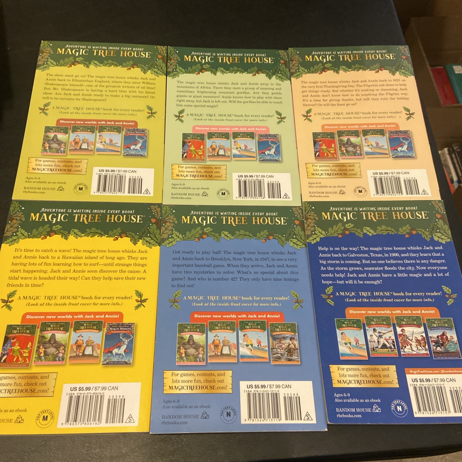 Magic Tree House + Merlin Missions + Research Guide Lot Of 51 PBs Acc-VG Cond