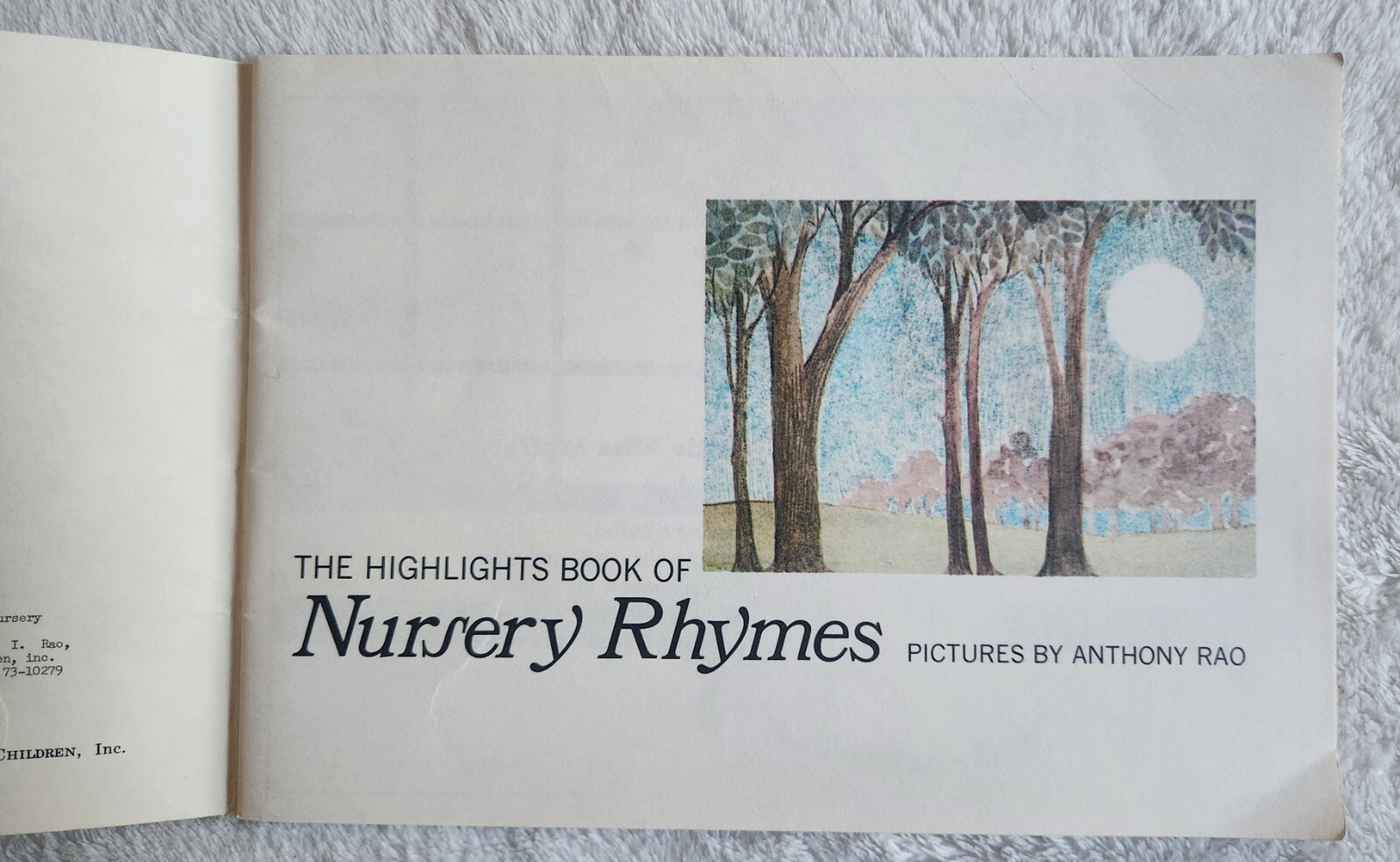 The Highlights Book Of Nursery Rhymes 1974 Paperback Illustrated By Anthony Rao