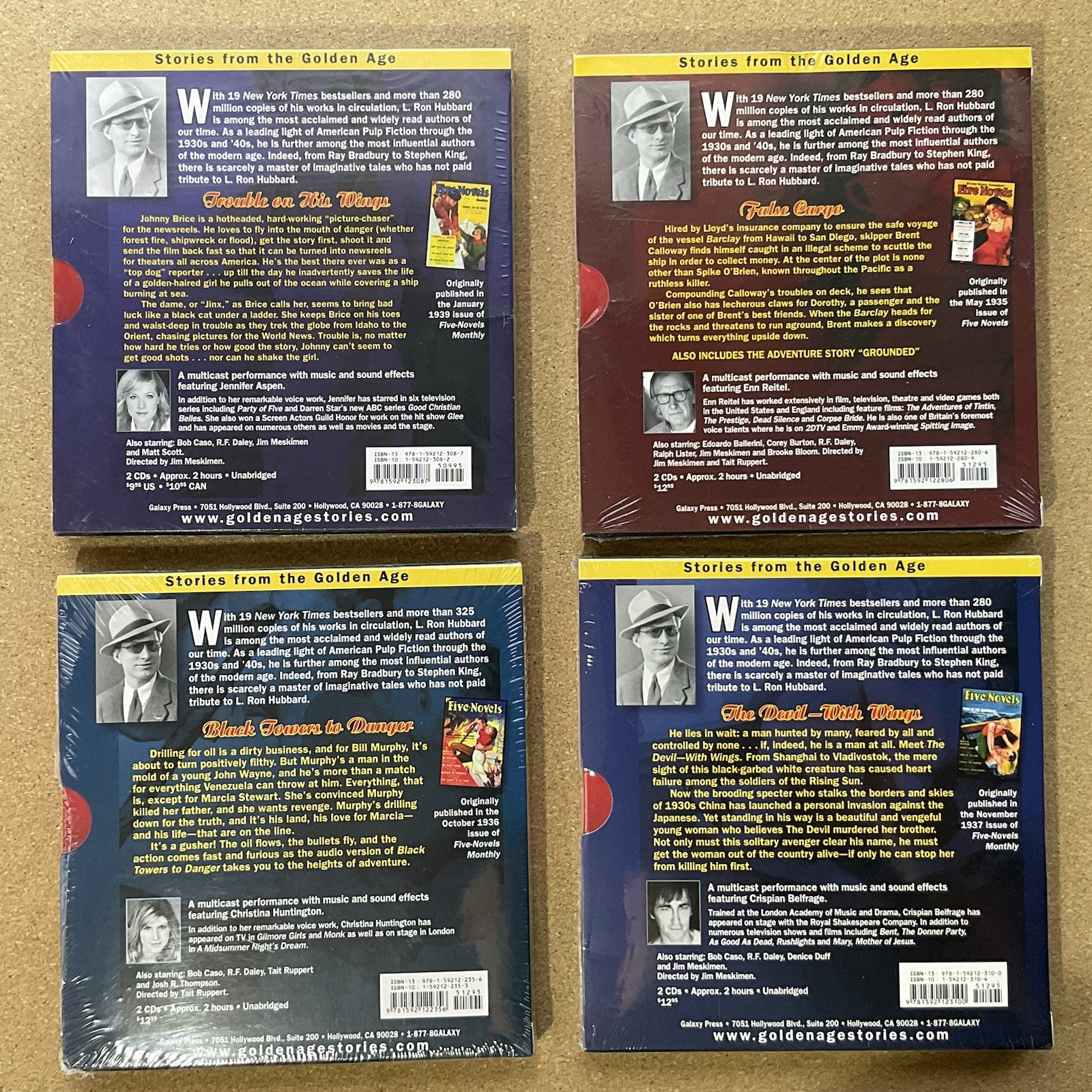 L Ron Hubbard “Stories From the Golden Age”, 10x Audiobook CD Set NEW Sealed