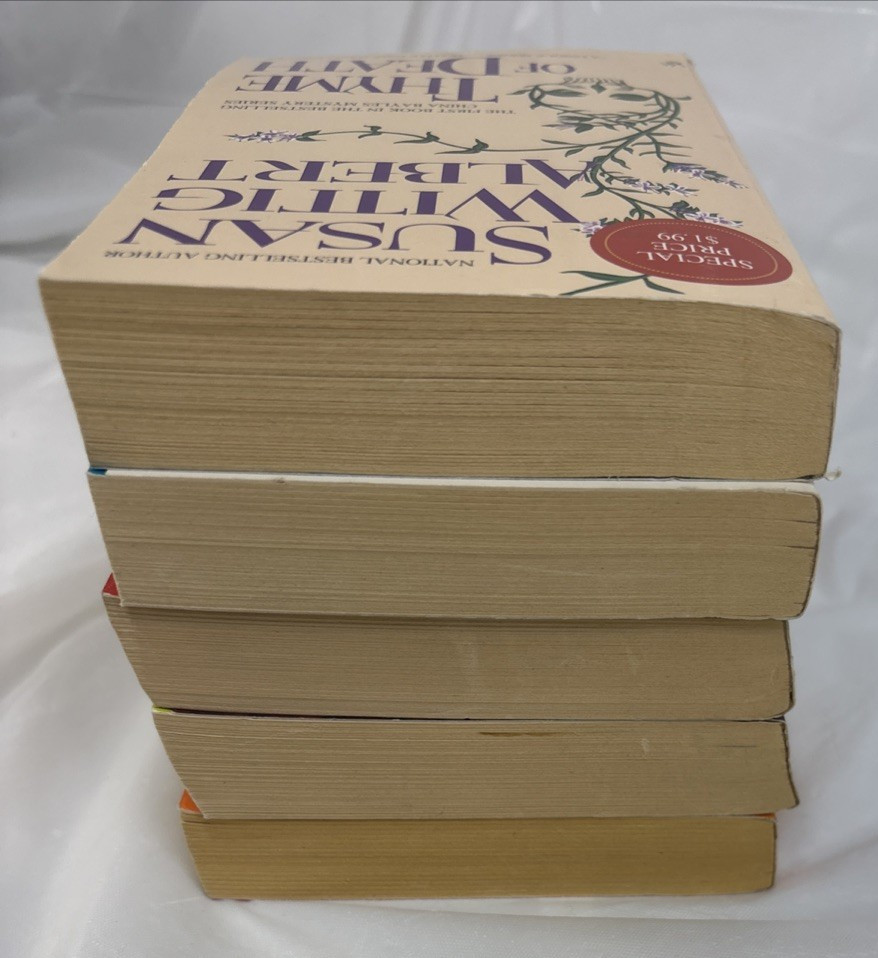 Susan Wittig Albert, lot of 5, National Bestselling Author, a unique series
