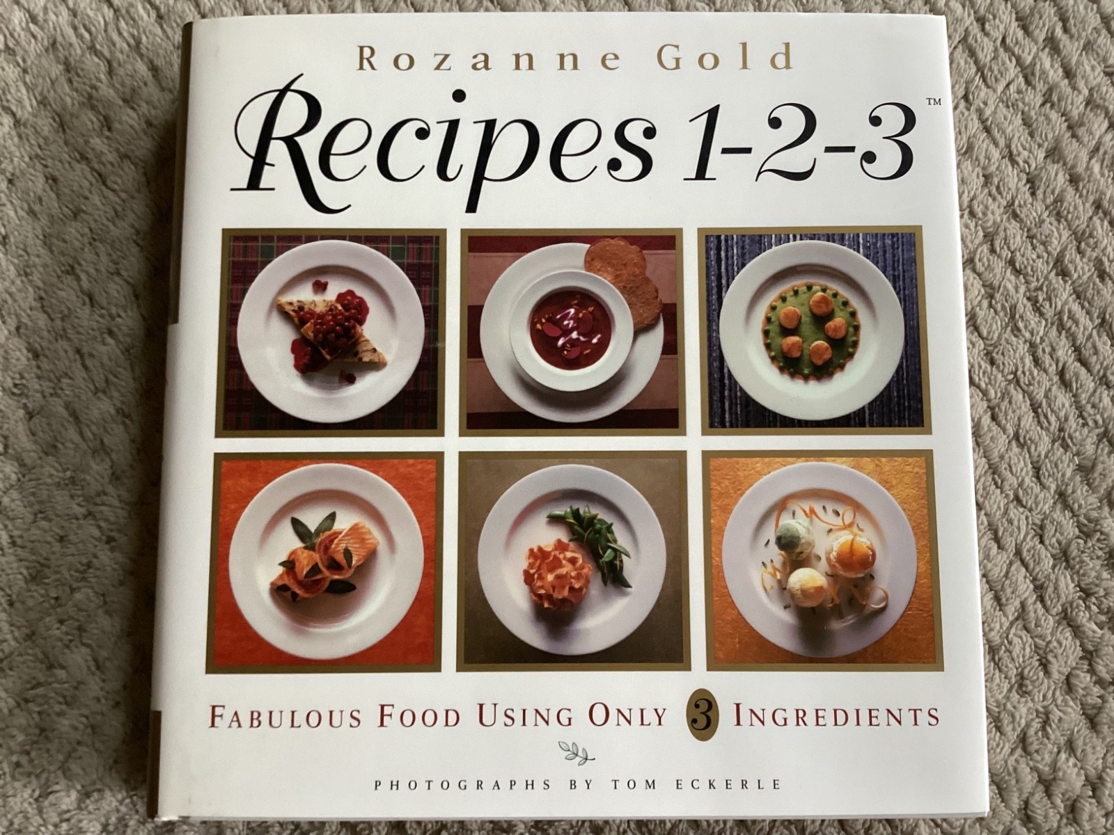 *Signed* A New World of Taste: Recipes 1-2-3 by Rozanne Gold (1996, HCDJ + Slip)
