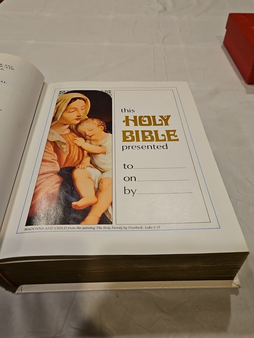 Holy Bible New American Bible Catholic Bible Press 710W CR- 1988 Thomas Nelson