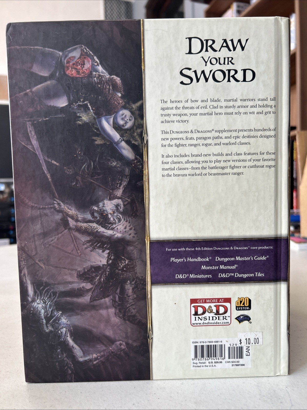 Martial Power by Wizards RPG Team (2008, Hardcover) Dungeons & Dragons Supplemen