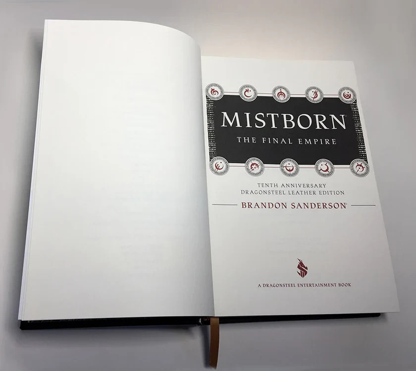 SIGNED And SEALED Mistborn Leatherbound Book Brandon Sanderson Cosmere Final