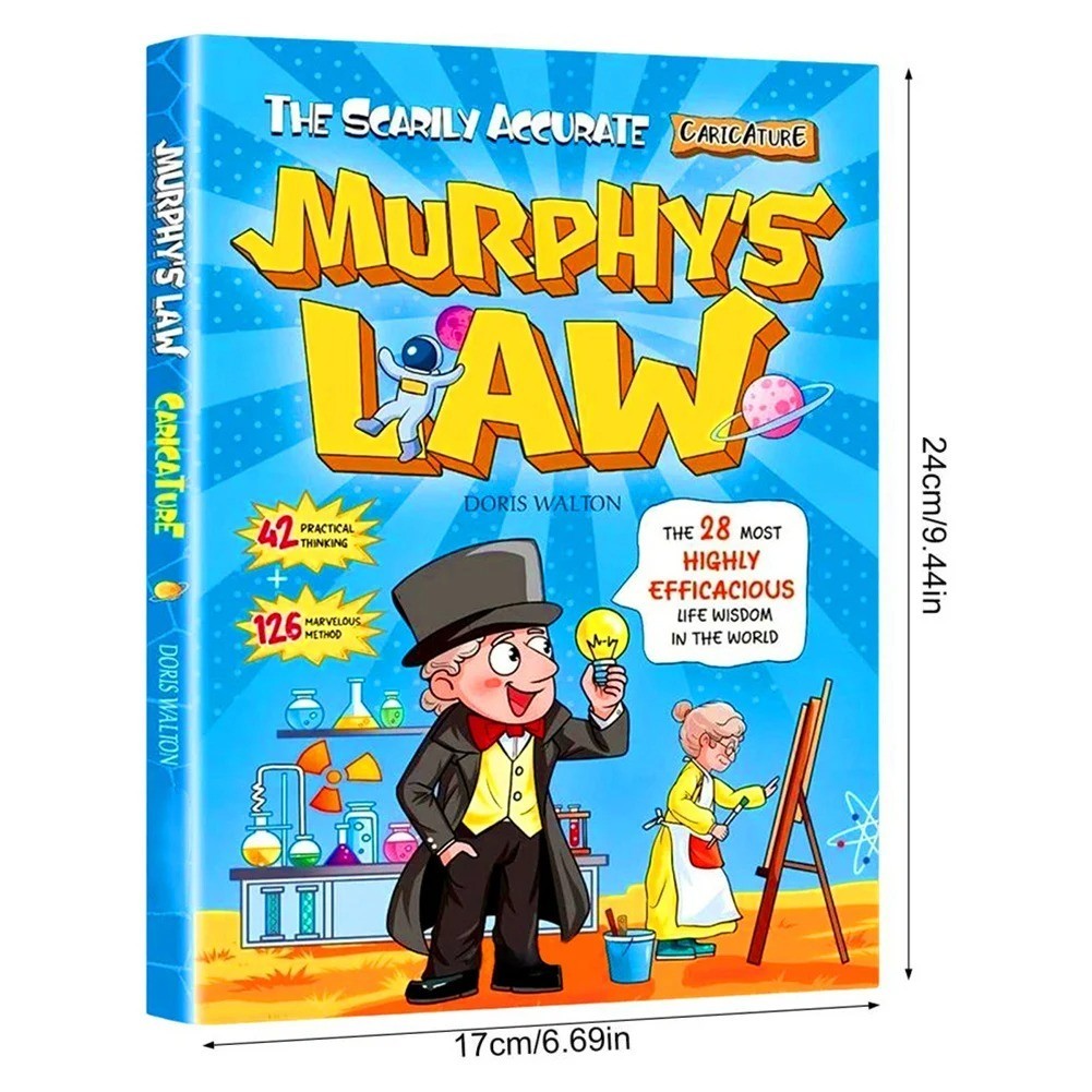 Murphy’s Law Learning Book for Kids 8-12 with 128 Pages Paperback Illustrated