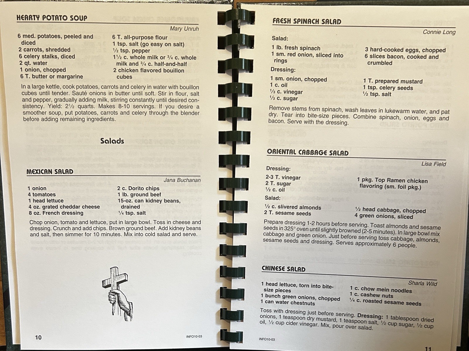 A Taste of Heaven Cookbook Sample Book Hardcover Morris House 74+ Pgs Of Recipes