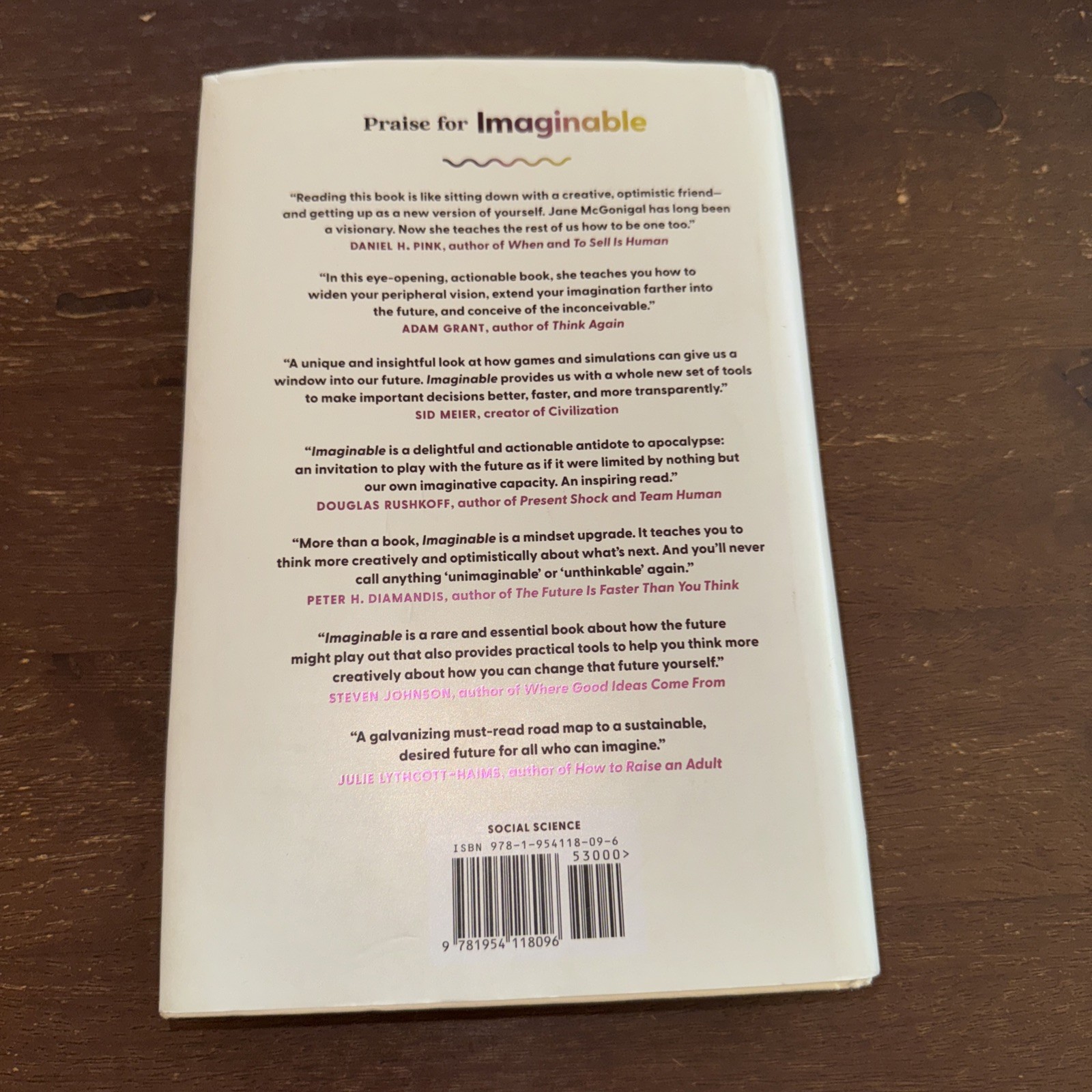 Imaginable: How to See the Future Coming and Feel… by McGonigal, Jane Hardback