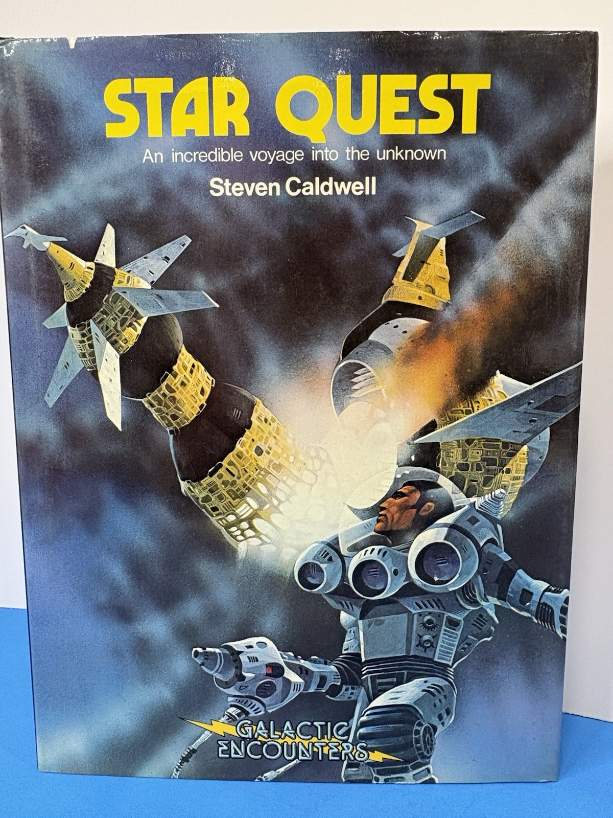 VTG Star Quest Galactic Encounters Steven Caldwell 1980s Sci-Fi Art Hardcover DJ
