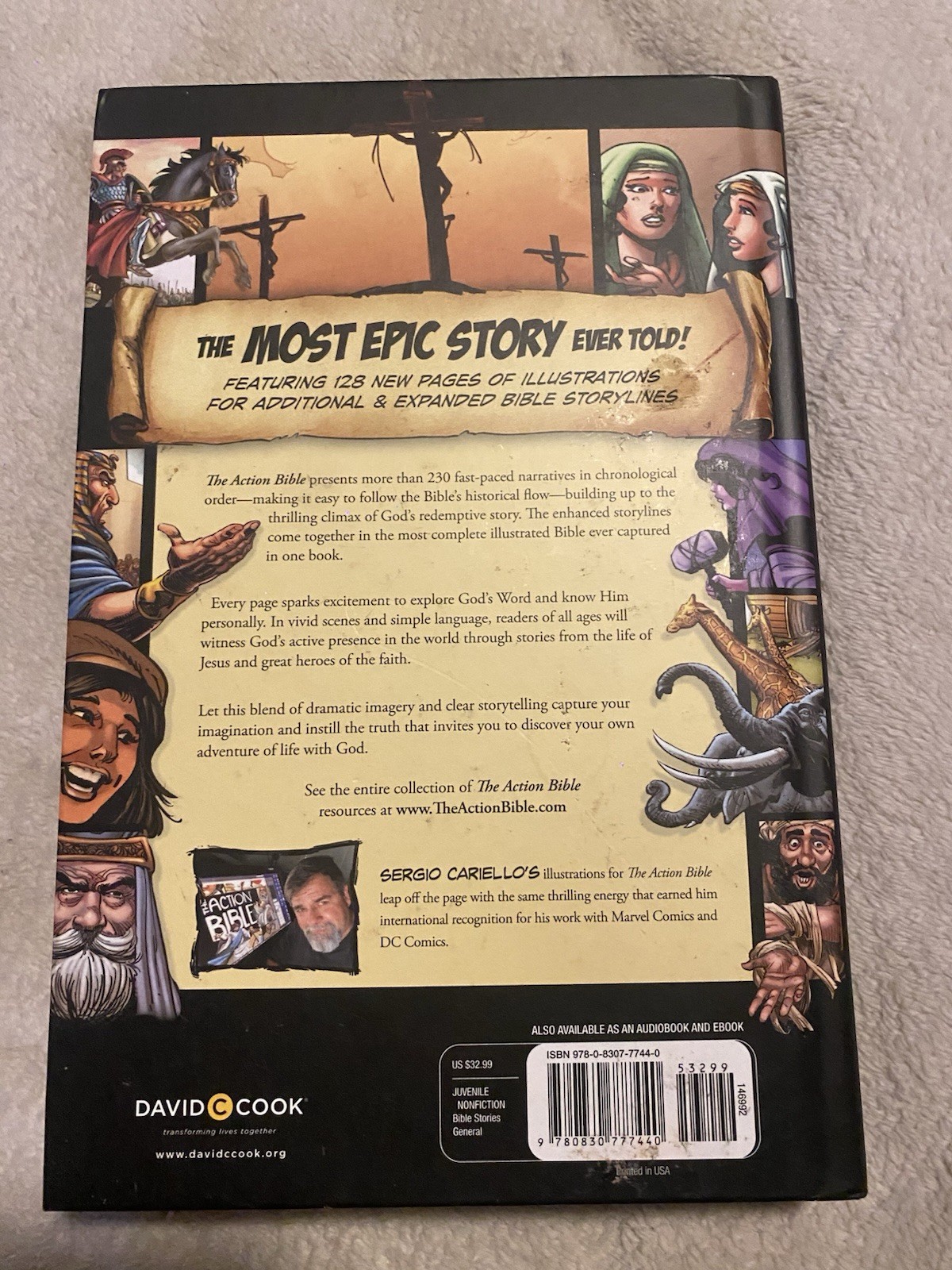 David C Cook Action Bible God’s Redemptive Story Hardcover 2020 Cariello
