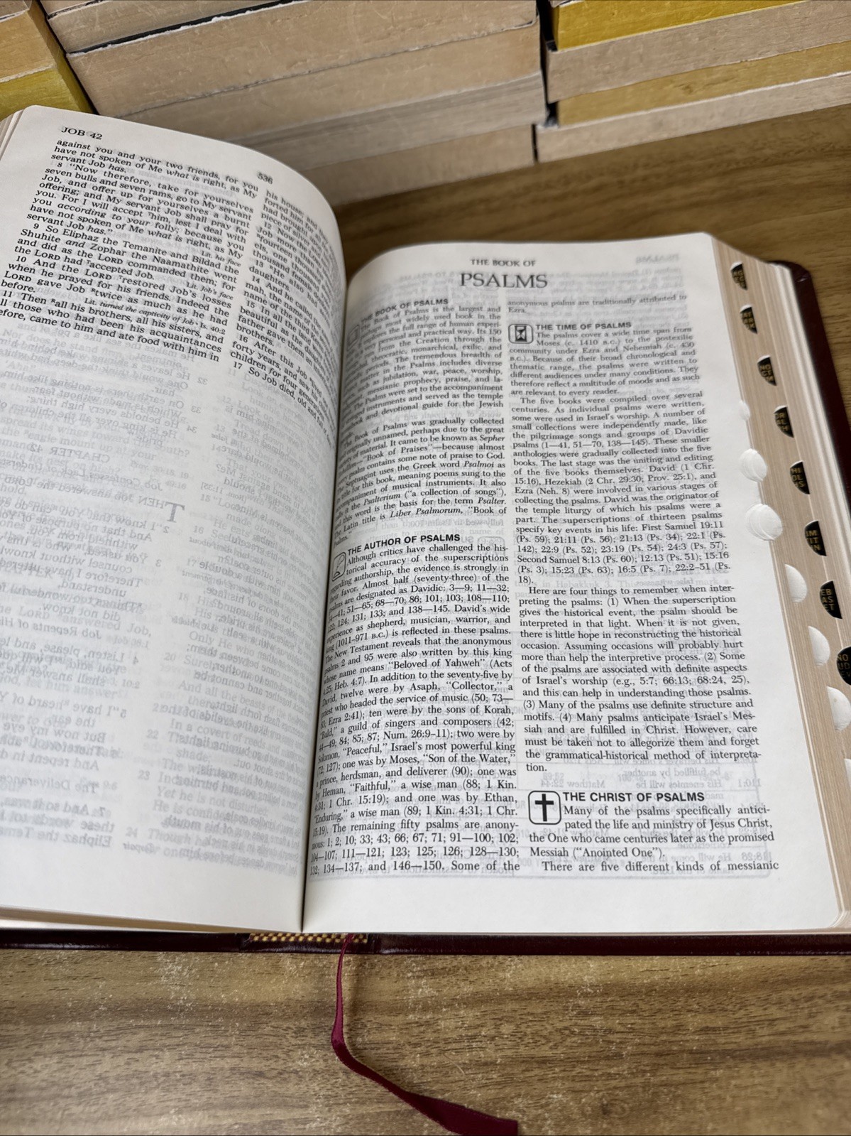 The OPEN BIBLE Expanded Ed NKJV – Brown Leather Nelson 1983 455BG W/ BOX