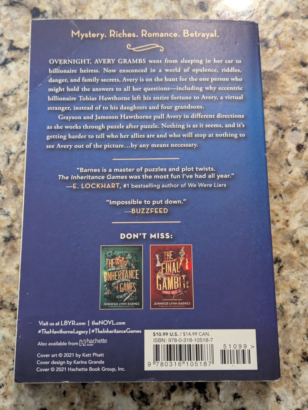 The Hawthorne Legacy (The Inheritance Games, 2) – Paperback – GOOD