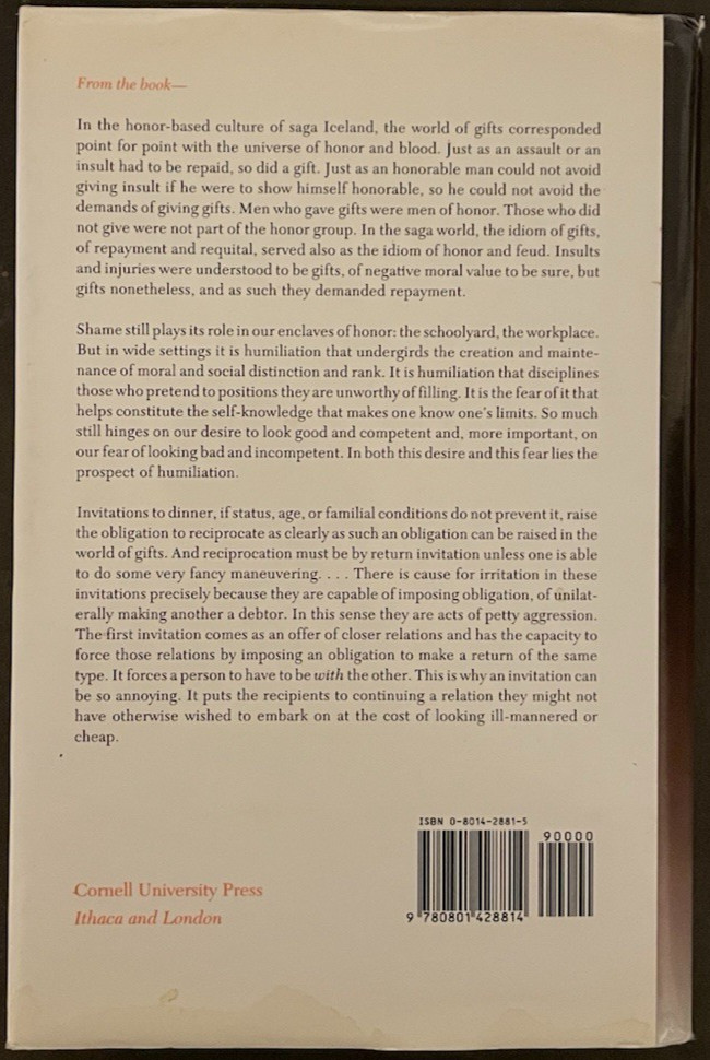Humiliation: And Other Essays on Honor, Social Discomfort, and Violence, Miller