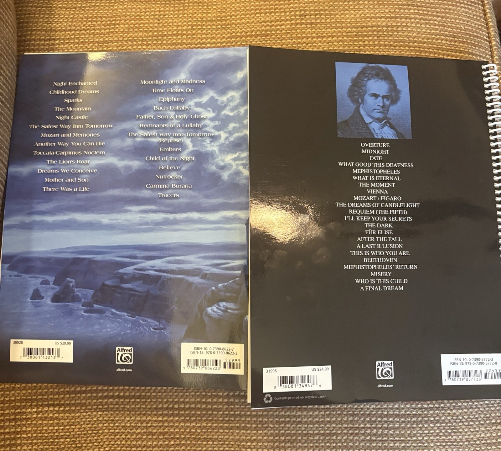 Trans-Siberian Orchestra Songbooks (Beethoven’s Last Night, Night Castle)
