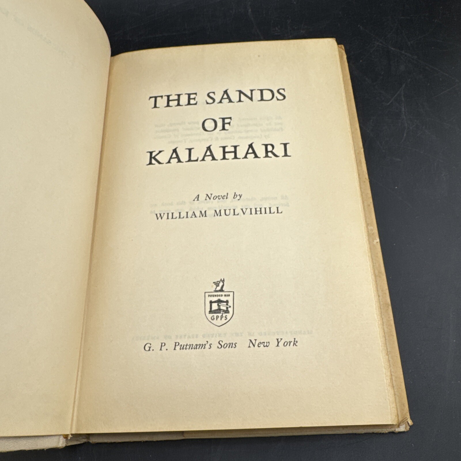 The Sands Of Kalahari WILLIAM MULVIHILL 1960 vintage hardcover adventure fiction