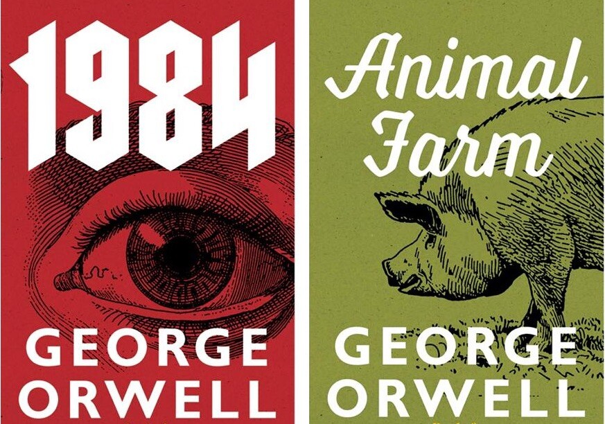 1984 & Animal Farm (Set of 2 Books) by George Orwell -NEW-1
