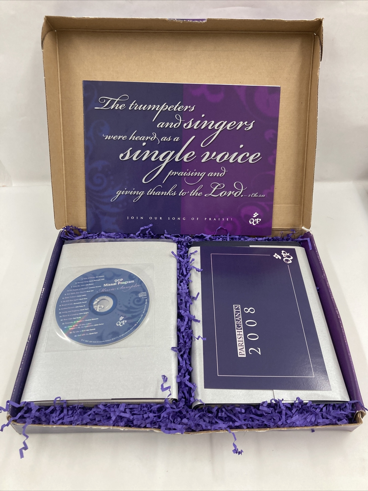 OCP Missal Service 2008 Sample Pack Of Two Missals With CD In Original Box