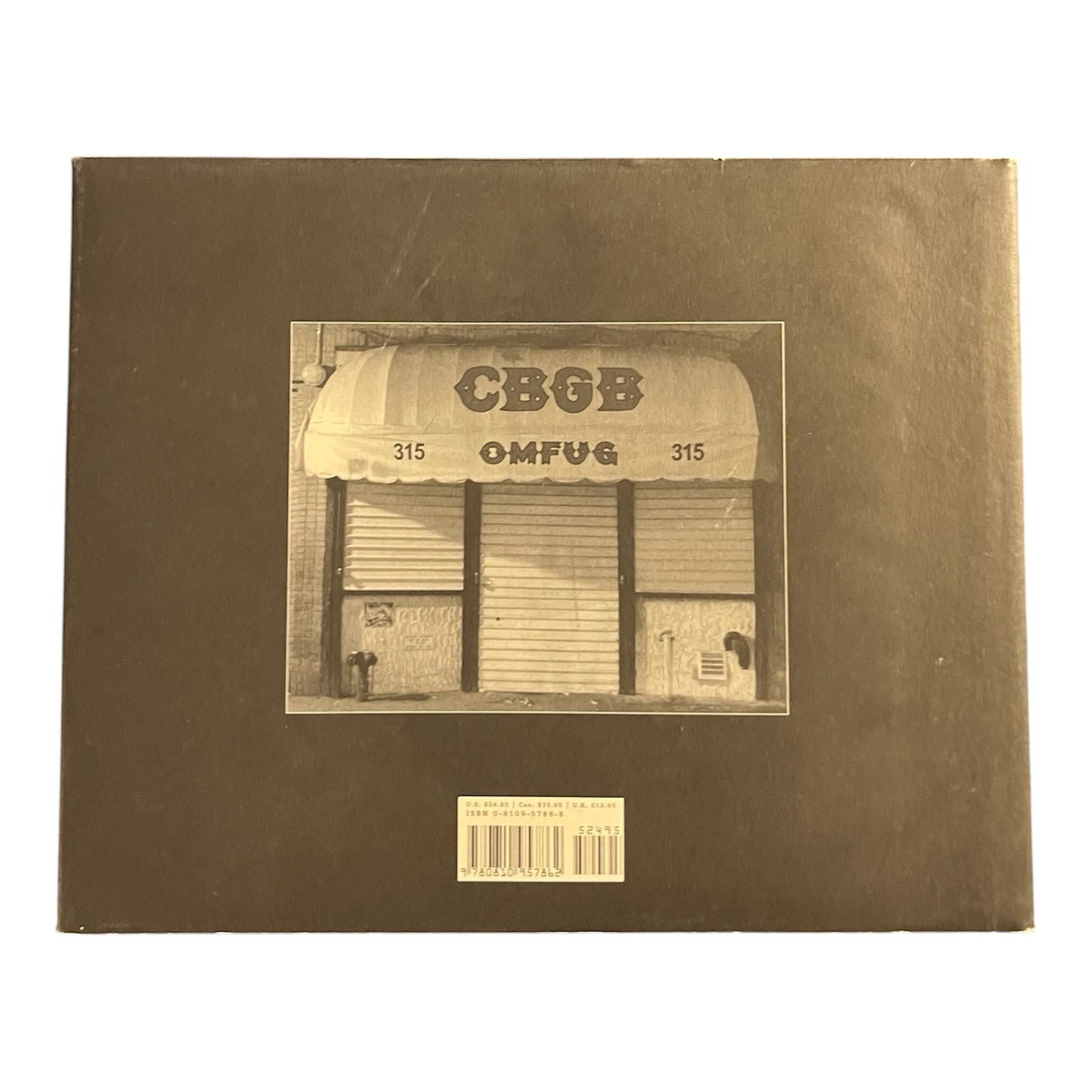 CBGB & OMFUG : 30 Years of Underground Rock : Hilly Kristal, David Byrne Book