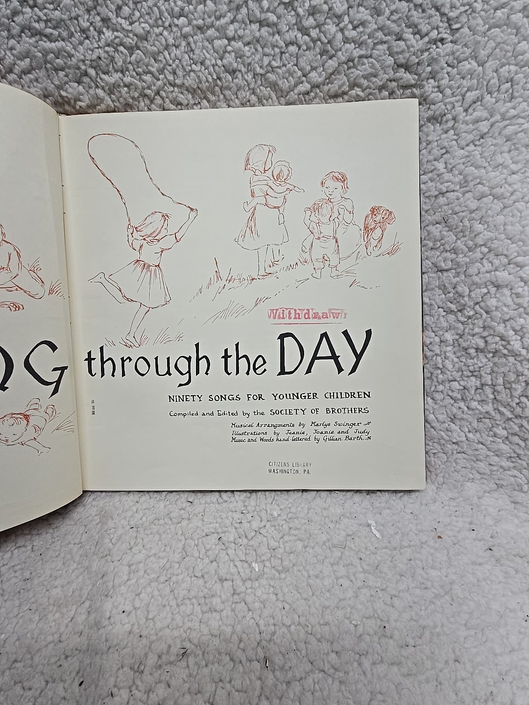 Sing Through the Day: Ninety Songs for Younger Children Plough Publishing 1969