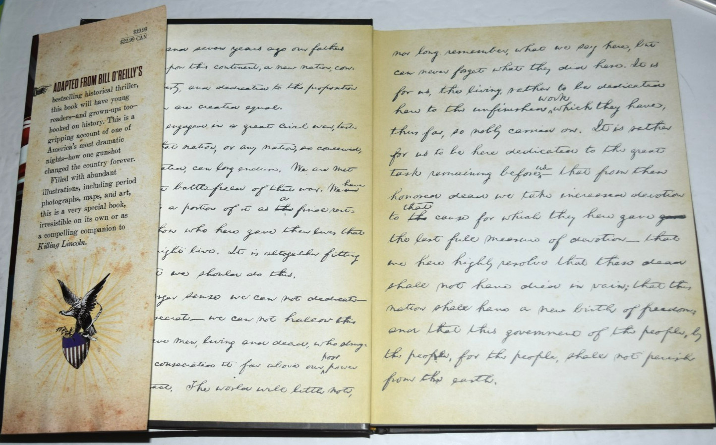 “LINCOLN’S LAST DAYS” Bill O’Reilly and D. Zimmerman, 315 Pages, (c) 2012