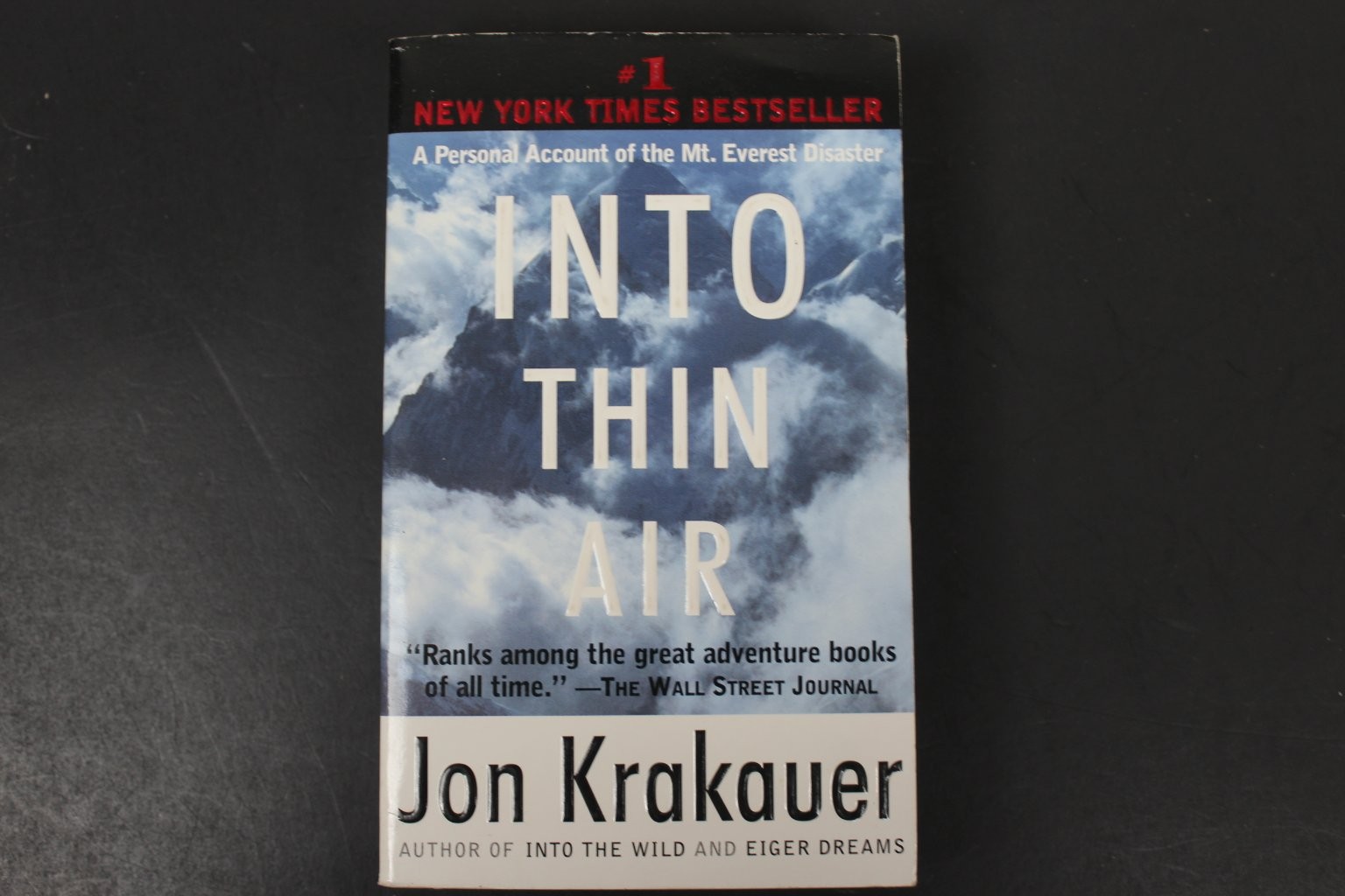 Into Thin Air Jon Krakauer 1998 First Anchor Edition Inscribed Everest Random