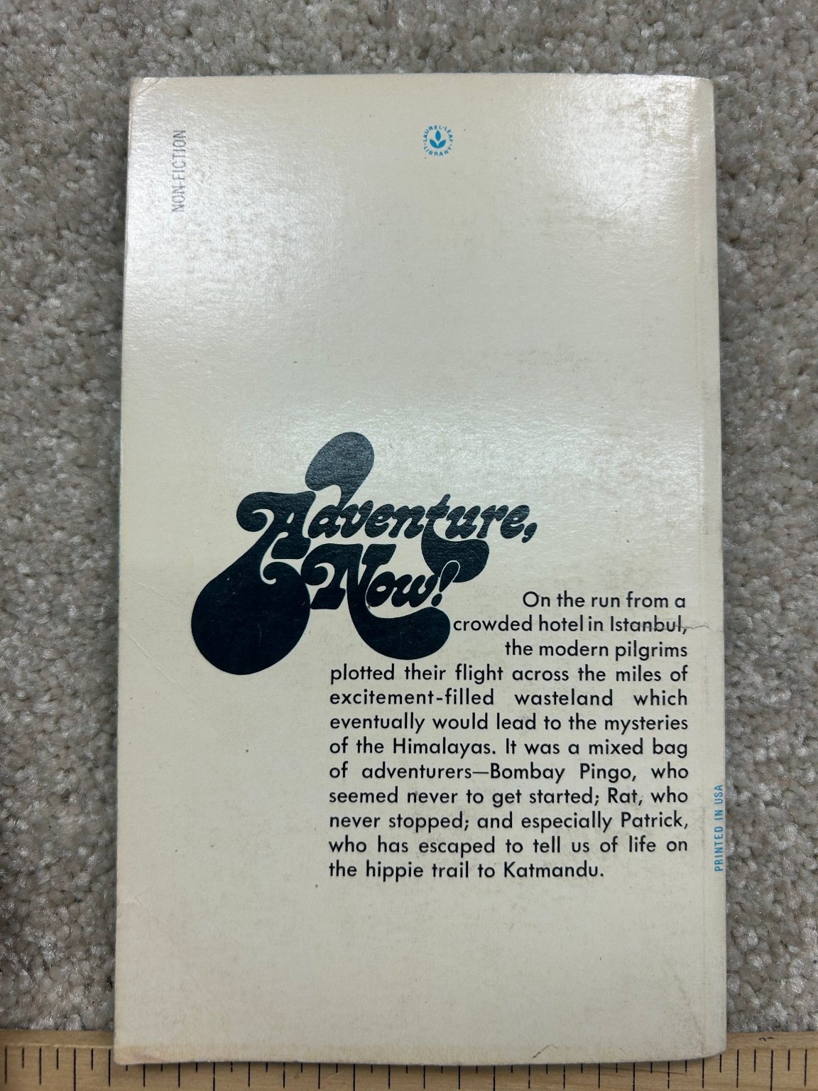 Road to Kathmandu Marnham 1972 First Laurel Printing Travel Nonfiction Dell