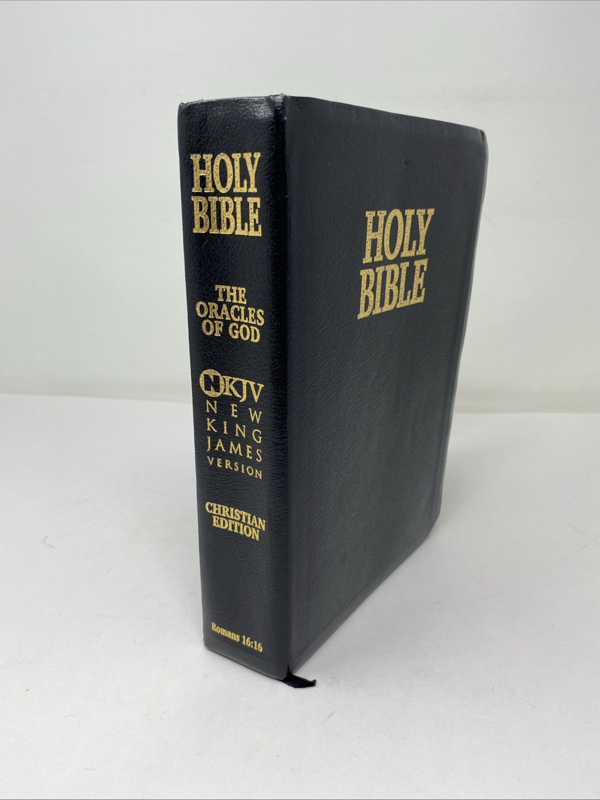 Rare “Oracles of God” Special Edition NKJV Open Bible Christian Ed Thumb Indexed