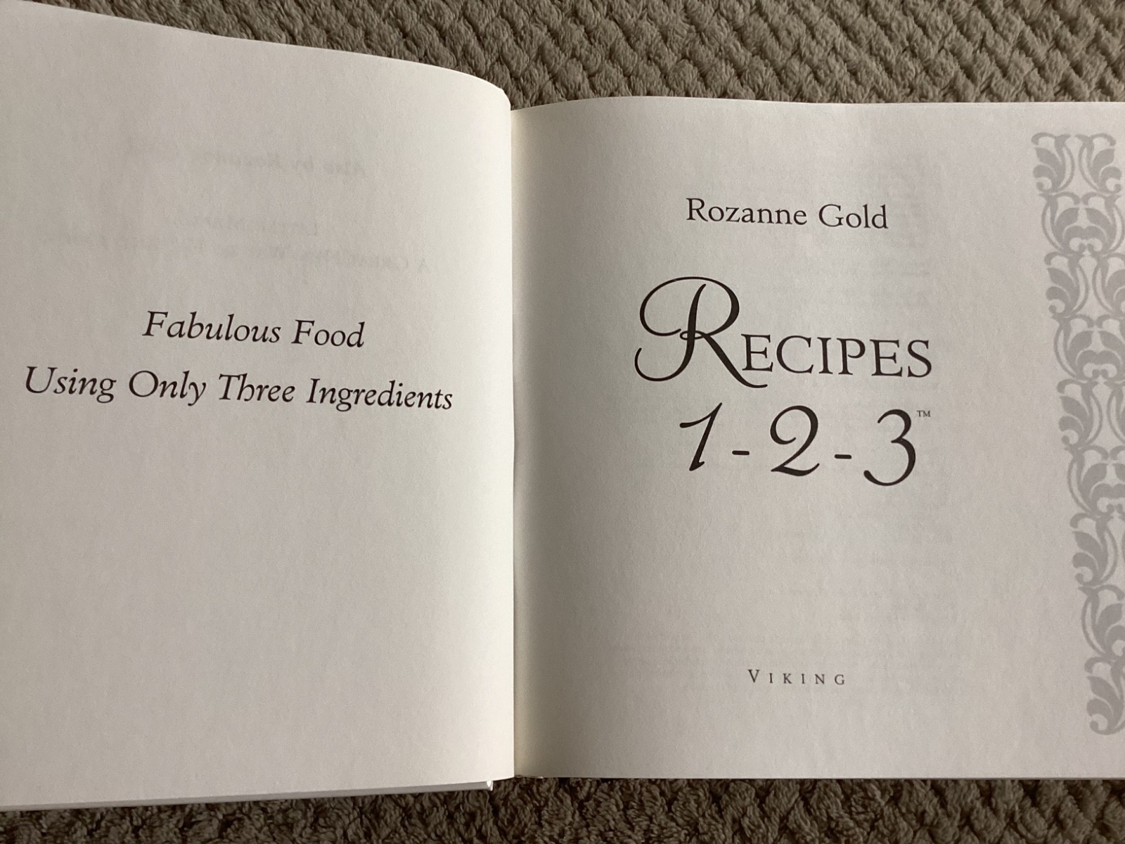 *Signed* A New World of Taste: Recipes 1-2-3 by Rozanne Gold (1996, HCDJ + Slip)