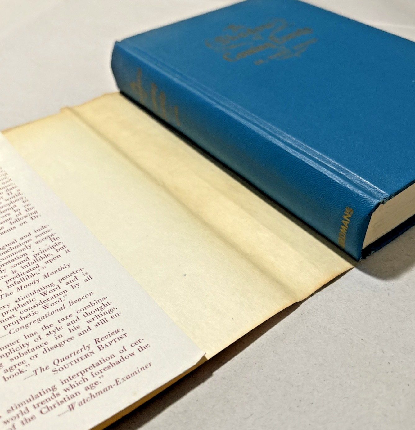 The Shadow of Coming Events (1954) ~ Harry Rimmer ~ Hardcover ~ Dust Jacket