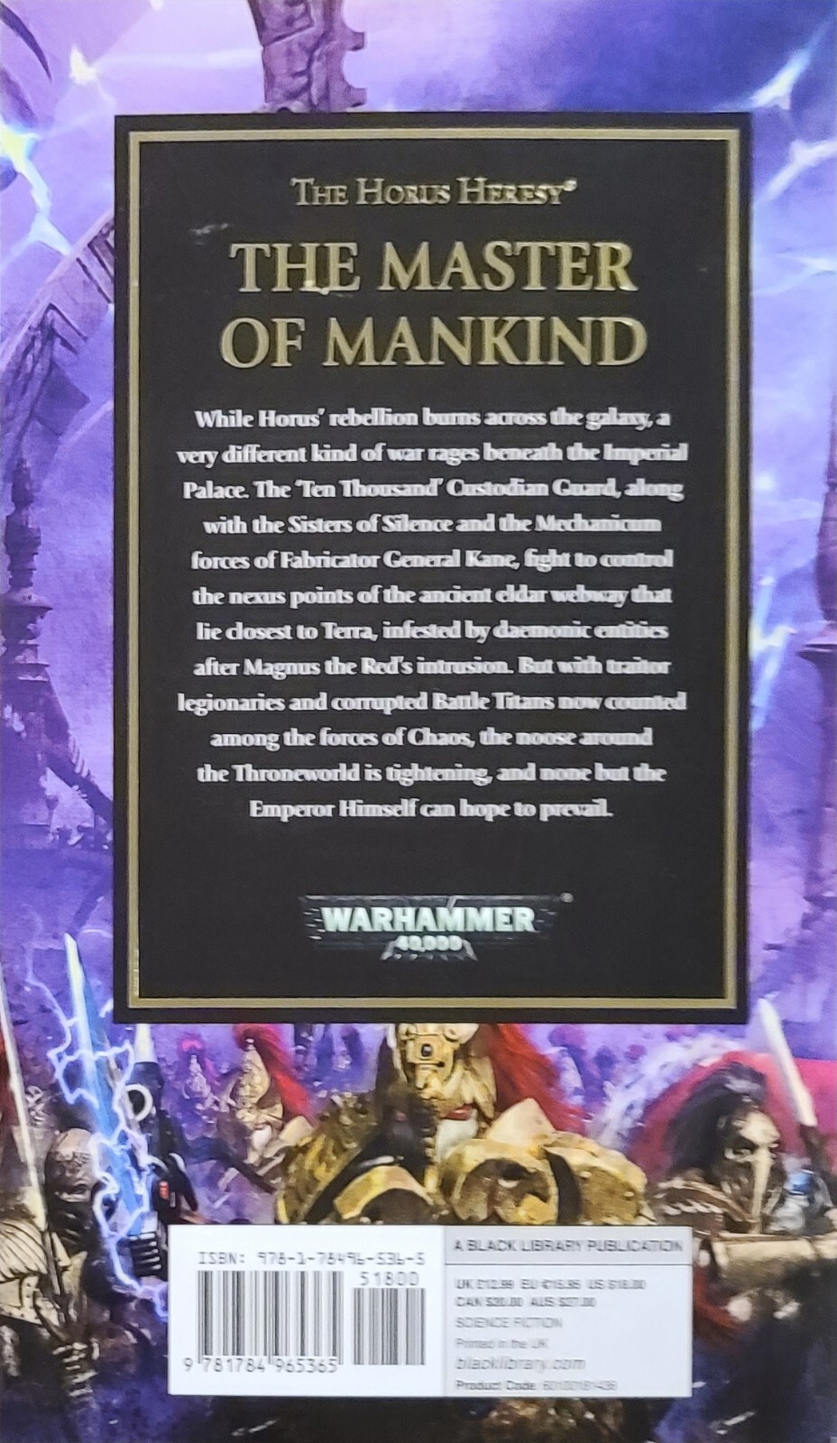 The Horus Heresy The Master of Mankind by Aaron Dembski-Bowden Large Paperback
