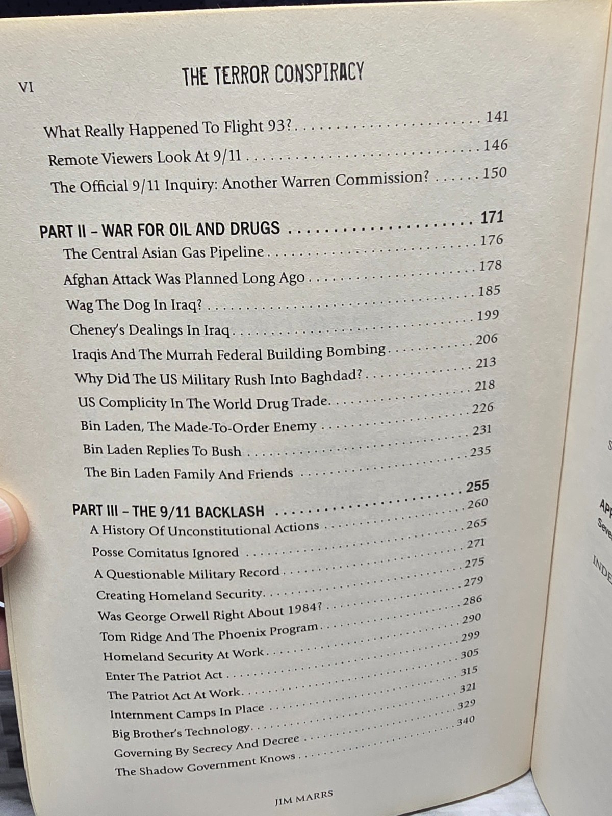 The Terror Conspiracy: Deception 9/11, and the Loss of Liberty by Jim Marrs Book