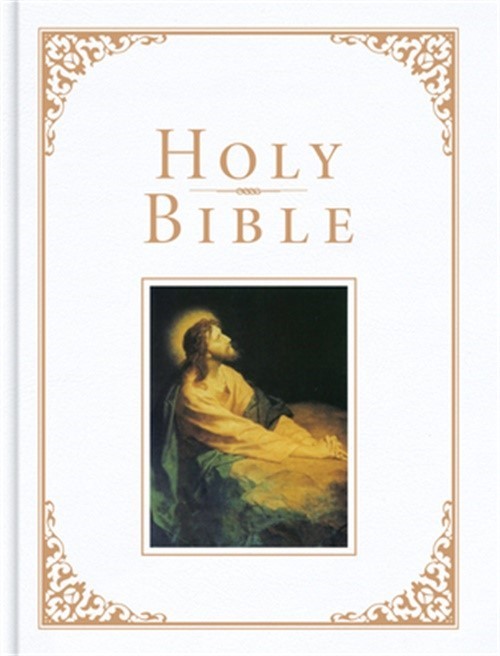 KJV Family Bible, Deluxe White Bonded Leather-Over-Board (Leather / Fine Binding