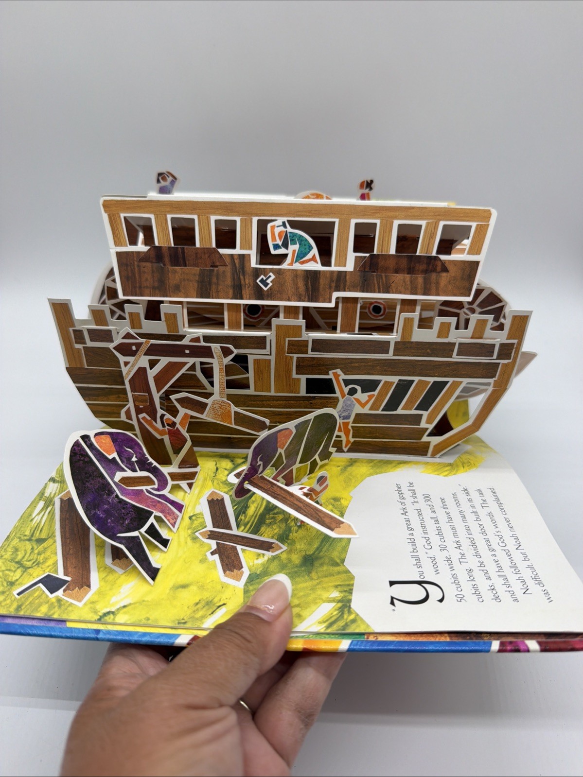 The Ark Pop Up Book by Matthew Reinhart, Animals Bible Story Good Condition A7