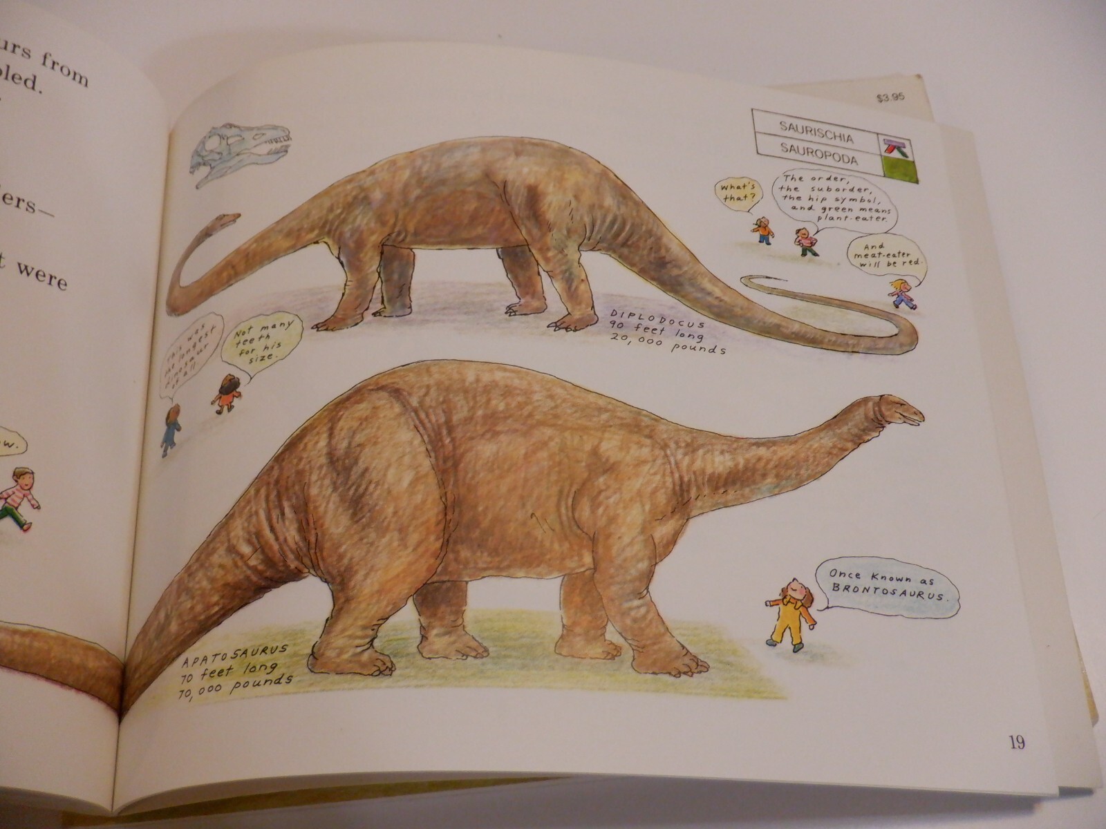 Vintage 1985 My Visit to the Dinosaurs & Dinosaurs are Different Book By Aliki